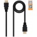 CABLE HDMI V2.0 4K 60HZ 18GBPS AM-AM CERTIFICADO NEGRO