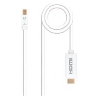 Nanocable - Cable Mini DisplayPort/M a HDMI/M - Blanco