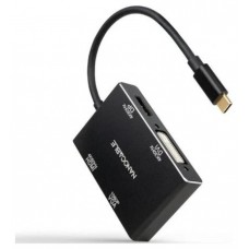 CONVERSOR USB-C A HDMI/H-DVI/H-DP/H-VGA/H 10CM NANOCABLE (Espera 4 dias)