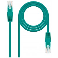 CABLE DE RED LATIGUILLO RJ45 UTP CAT6 AWG24 0.30 M VERDE NANOCABLE (Espera 4 dias)