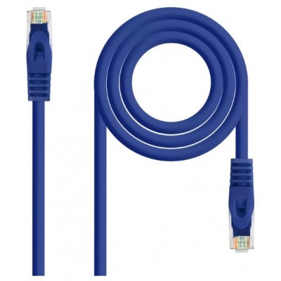 CABLE DE RED LATIGUILLO RJ45 UTP CAT6A AWG24 LSZH 0.30 M AZUL NANOCABLE (Espera 4 dias)