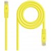 CABLE DE RED LATIGUILLO RJ45 UTP CAT6A AWG24 0.5 M AMARILLO NANOCABLE (Espera 4 dias)