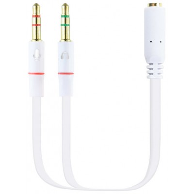 Nanocable Cable Audio Jack 3.5/H 2xJack 3.5/M 20cm