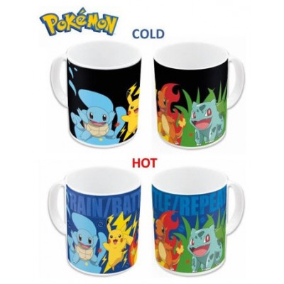 TAZA TÉRMICA SQUIRTLE, PIKACHU, CHARMANDER Y BULBASUR 325 ML STOR 20002 (Espera 4 dias)