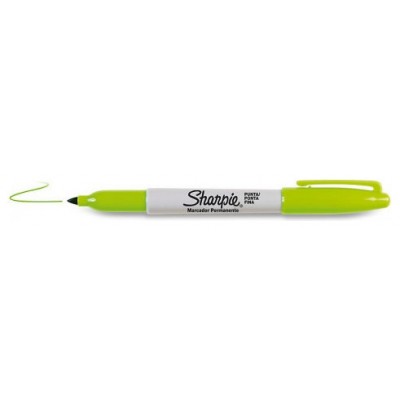 MARCADOR FINE VERDE LIMA SHARPIE 2025037 (MIN12) (Espera 4 dias)