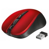 Mouse Trust Wireless Mydo Silent Red Alcance 10m