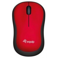 Mouse Equip Wireless Comfort Mouse 1200dpi Color Rojo