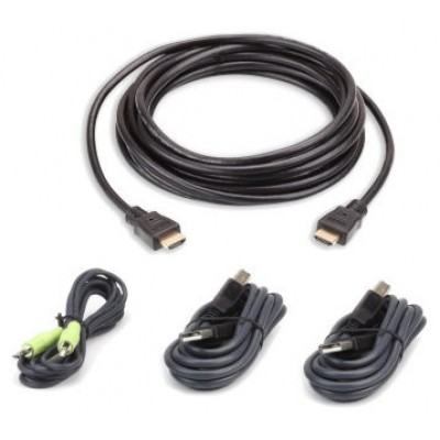 Aten 2L-7D03UHX4 cable para video, teclado y ratón (kvm) 3 m Negro (Espera 4 dias)