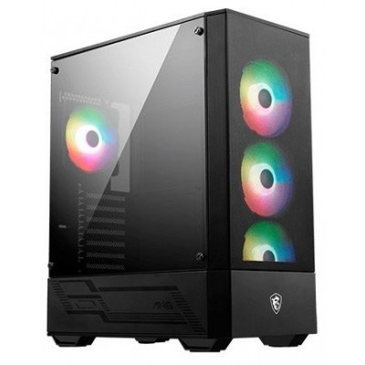 MSI MAG FORGE 112R carcasa de ordenador Midi Tower Negro, Transparente (Espera 4 dias)