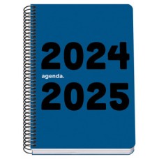 AGENDA ESCOLAR 2024-2025 TAMAÑO A5 TAPA POLIPROPILENO  SEMANA VISTA MEMORY BASIC AZUL DOHE 51759 (Espera 4 dias)