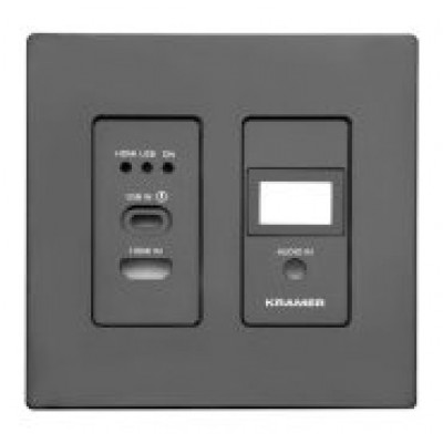 Kramer Electronics WP-SW2-EN7/US-PANEL-SET-D(B) Negro (Espera 4 dias)