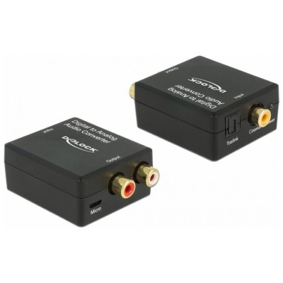 Delock Convertidor de audio Digital Toslink a RCA