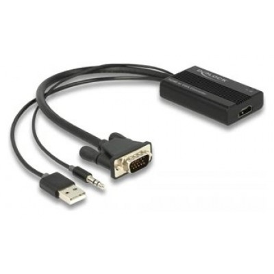 Delock Adaptador HDMI a VGA con audio 25 cm