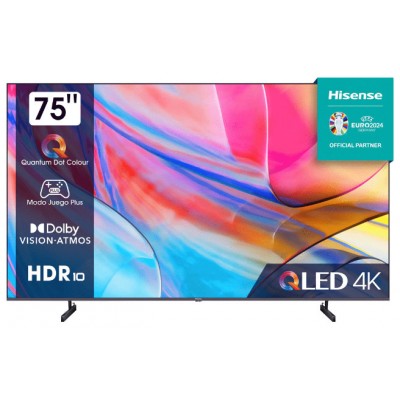 TV HISENSE 75" 75A7KQ UHD QLED SMART TV HDR10+