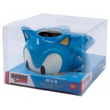 TAZA 3D EN CAJA REGALO CABEZA SONIC 400 ML STOR 78896 (Espera 4 dias)