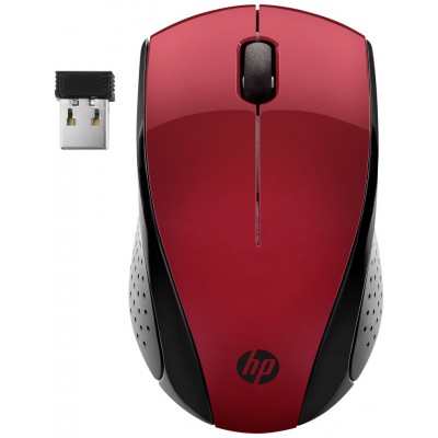 RATON OPTICO WIRELESS 220 ROJO HP (Espera 4 dias)