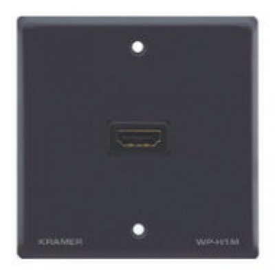 Kramer Electronics Passive Wall Plate - HDMI caja de tomacorriente Negro (Espera 4 dias)