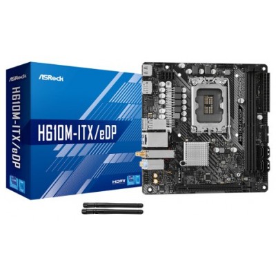 Placa base 1700 miniITX ASRock H610M-ITX/eDP 2xDDR4