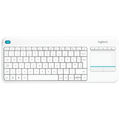 Teclado Logitech Wireless K400 White Plus Touch Pad Us