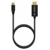 AISENS - CABLE CONVERSOR ALUMINIO USB-C A DISPLAYPORT 8K@60HZ, USB-C/M-DP/M, NEGRO, 1.8M