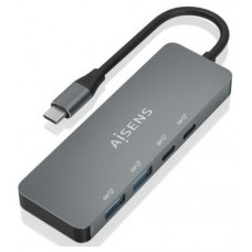 HUB USB 3.2 GEN2 10G USB-C/M-2xUSB-C/H-2xUSB-A/H GRIS