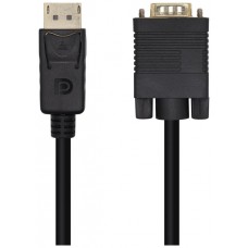 CABLE CONVERSOR DISPLAYPORT A VGA DPM-VGAM NEGRO 3.0M