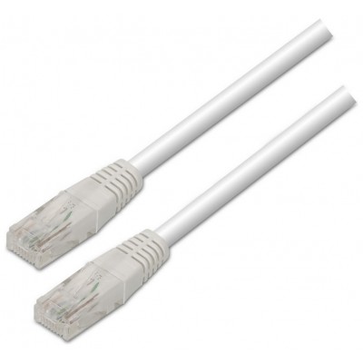 AISENS - CABLE DE RED LATIGUILLO RJ45 CAT.6 UTP AWG24, BLANCO, 3.0M