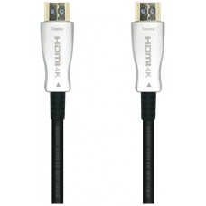 AISENS - CABLE HDMI V2.0 AOC PREMIUM ALTA VELOCIDAD / HEC 4K@60HZ 18GBPS, A/M-A/M, NEGRO, 15M