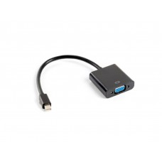 ADAPTADOR LANBERG MINIDISPLAYPORT MACHO/VGA HEMBRA 20CM NEGRO