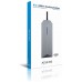 AISENS - USB-C DOCK 9 EN 1 USB-C A 1xHDMI 1XRJ45 3xUSB 1xPD 1xAUDIO 1xSD 1xMICRO SD GRIS 15CM