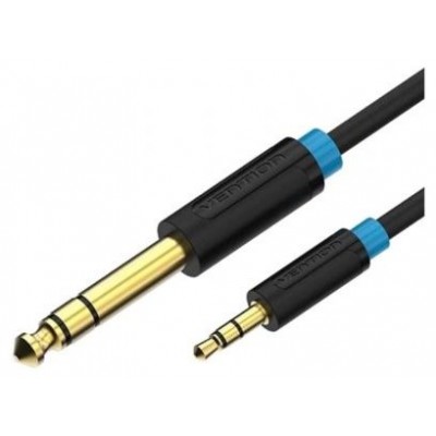 CABLE AUDIO ESTEREO JACK 6.5/M JACK 6.5/M 3 M NEGRO VENTION (Espera 4 dias)