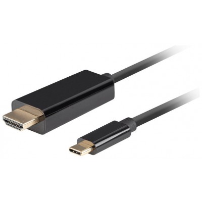 CABLE USB-C A HDMI LANBERG MACHO/MACHO 4K 60HZ 1.8M NEGRO