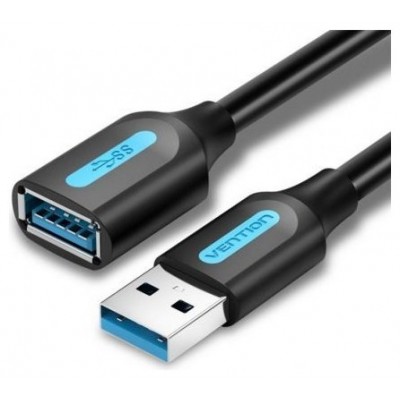 CABLE ALARGADOR USB 3.0 M/H 0.50 M NEGRO VENTION (Espera 4 dias)