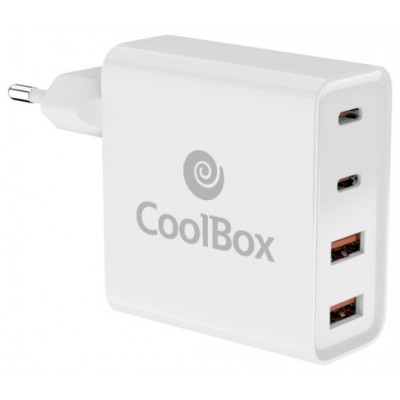 CARGADOR USB PARED COOLBOX 100W USB-A/USB-C QC3.0 (Espera 4 dias)