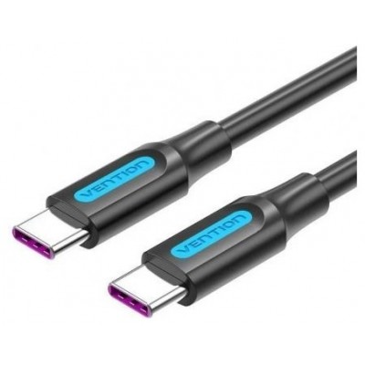 CABLE USB-C A USB-C 2 M NEGRO VENTION (Espera 4 dias)