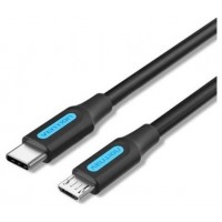 CABLE USB-C 2.0 A MICRO USB M-M 1 M NEGRO VENTION (Espera 4 dias)