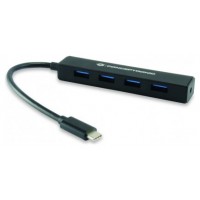 Conceptronic - Hub USB 3.1 Tipo-C a 4 USB - Diseno