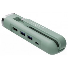 HUB EWENT USB-C Y USB-A MULTIPORT DOCK 5-1 HDMI VERDE