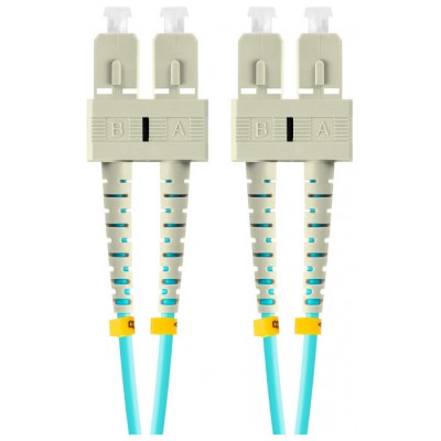 CABLE DE FIBRAOPTICA LANBERG 1M MULT SC/UPC-SC/UPC DUPLEX OM3 50/125 LSZH AZUL