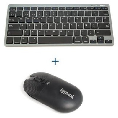 iggual Kit bundle teclado + ratón YIN Bluetooth