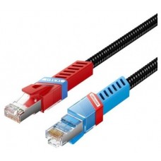 CABLE DE RED LATIGUILLO RJ45 PARA JUEGOS CAT.8 SFTP AWG26 1 M NEGRO VENTION (Espera 4 dias)