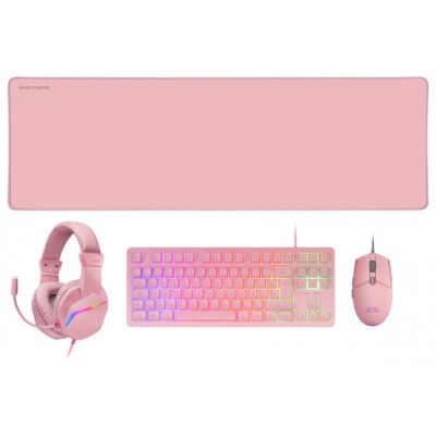 Pack Teclado Mouse Headset Y Alfombrilla Mars Gaming