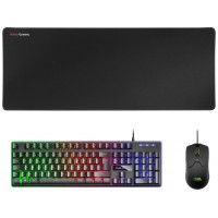 Pack Teclado Mouse Y Alfombrilla Mars Gaming Mcpx