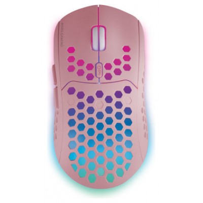 MOUSE MARS GAMING WIRELESS RGB MMW3 PINK USB 2.4G