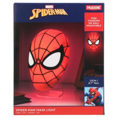 LÁMPARA MÁSCARA DE SPIDER-MAN 22 CM PALADONE PP11357SPM (Espera 4 dias)