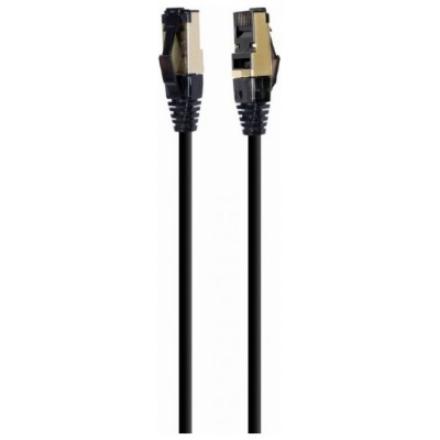 CABLE RED S-FTP GEMBIRD  CAT 8 LSZH NEGRO 0,25 M