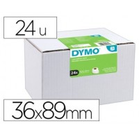 DYMO Etiqueta LW Multipack  Etiquetas dirección 36x89mm -  VALUE PACK (24 rollos) Papel blanco