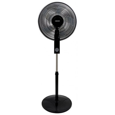 VENTILADOR DE PIE SMOOTH WIND NEGRO HAEGER (Espera 4 dias)