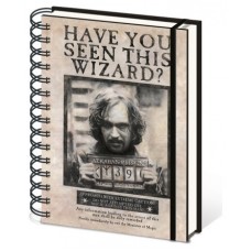 CUADERNO A5 CON ESPIRAL SIRIUS BLACK BUSCADO 21 X 15 CM PYRAMID INTERNATIONAL SR72252 (Espera 4 dias)