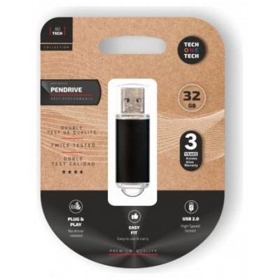 PENDRIVE TECH1TECH-BASIC BK 32GB